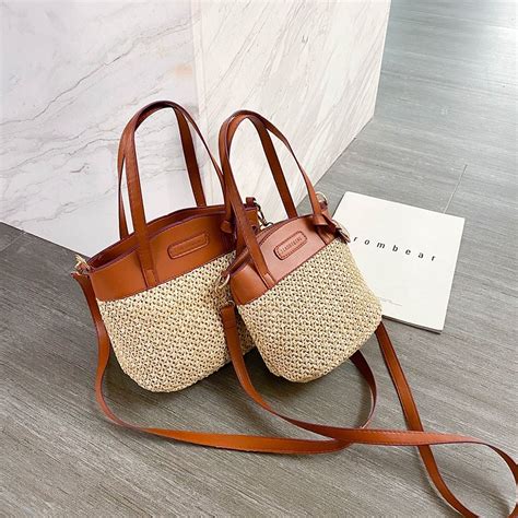 Women's Straw Designer Handbags & Wallets .